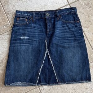 Banana Republic Dark Denim Mini Skirt